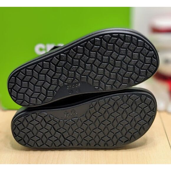 CROCS Black Brooklyn Luxe Gladiator Sandals Women's Size 9 NIB - Picture 10 of 14